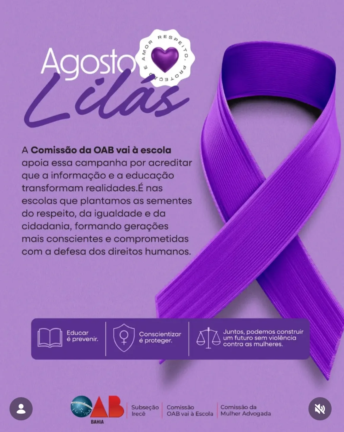 Card com Pronunciamento da OAB