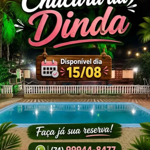 Card Promocional de aluguel da Chácara