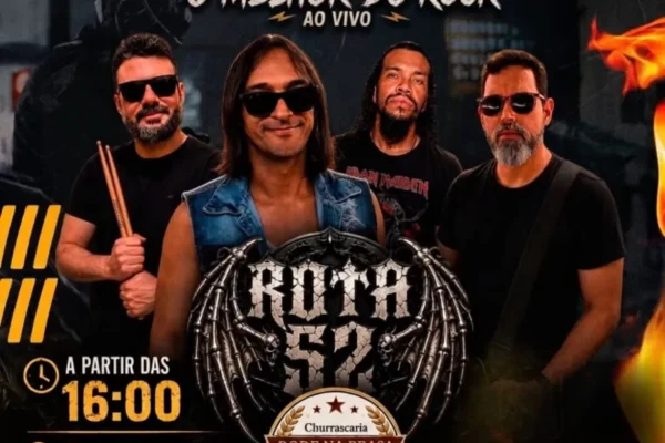 Card promocional, o melhor do Rock