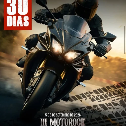 Card promocional do 3 evento Motorock Beneficiente